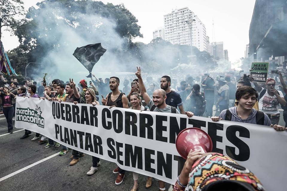 Maconhaço, na saída da Marcha / Foto: Alice Vergueiro